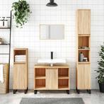 vidaXL Badkamerkast 80x33x60 cm bewerkt hout sonoma, Verzenden, Nieuw