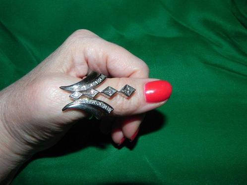 Ring - 14 karaat Witgoud - Diamant, Sieraden, Tassen en Uiterlijk, Ringen