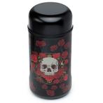 Lunchpot Zwart Schedel & Rode Rozen Thermos Heet & Koud Duur, Ophalen of Verzenden, Nieuw