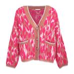 Liu Jo • bruin met fuchsia vest • M, Kleding | Dames, Truien en Vesten, Maat 38/40 (M), Verzenden, Liu Jo, Nieuw