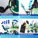 Loopfiets - Verstelbaar - Driewieler - 6  in 1 - Groen - KID, Verzenden, Nieuw