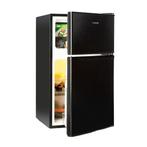 Koelkast Vrieskast Koelvriescombinatie Combi  87L Zwart, Refurbished, Ophalen of Verzenden, 45 tot 60 cm, Met vriesvak