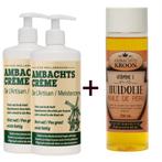 2x Ambachtscreme 450ml + 1x Ambachtskroon Vit. E huidolie, Verzenden, Nieuw