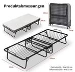 Opklapbed 90x190 met wielen en 10cm traagschuimmatras, Huis en Inrichting, Slaapkamer | Bedden, Verzenden, Nieuw