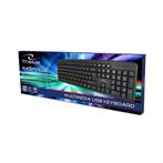 Titanum TK111 USB multimedia Toetsenbord Zwart, Multimediatoetsen, Nieuw, Ophalen of Verzenden, Qwerty