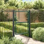 vidaXL Poort 100x125 cm staal groen, Tuin en Terras, Verzenden, Nieuw