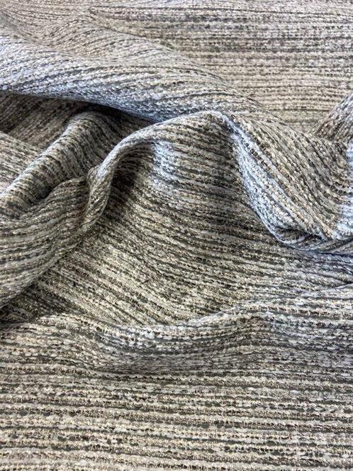 Heel erg stevig en gewevenachtig grijs en crème stof gemaakt, Antiek en Kunst, Antiek | Kleden en Textiel