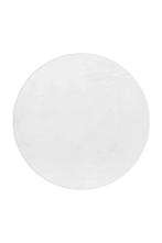 Rond Wasbaar Vloerkleed | Pouffy | Uni | Wit | 200x200 cm, Huis en Inrichting, Stoffering | Tapijten en Kleden, Verzenden, Nieuw