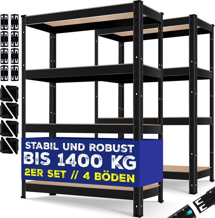 MASKO® Opbergrek / Stellingkasten / Magazijnstelling set van, Huis en Inrichting, Kasten | Computermeubels, Nieuw, Verzenden