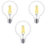 3 stuks - philips LED Globe Transparant - 60 W - E27 -, Huis en Inrichting, Lampen | Losse lampen, Nieuw, Verzenden