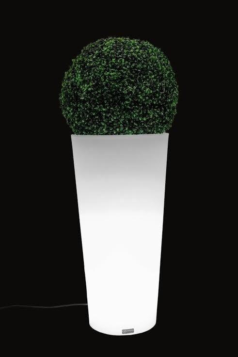 Bloempot - LED verlicht - 80x40 cm -wit, Tuin en Terras, Bloempotten, Nieuw, Ophalen of Verzenden