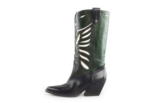 Elena Iachi Cowboy laarzen in maat 38 Groen | 10% extra, Kleding | Dames, Schoenen, Groen, Gedragen, Verzenden