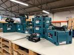 7x Bouwgereedschap, 1x 18V accu, 1x lader, M-boxen, Makit, Nieuw