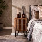 Nachtkastje Tinus met grote deur, set van 2 nachtkastjes, Huis en Inrichting, Slaapkamer | Nachtkastjes, Minder dan 45 cm, Verzenden