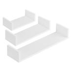 Wandplank Vennesla set van 3 houtkleurig wit, Huis en Inrichting, Woonaccessoires | Wandplanken en Boekenplanken, Nieuw, Verzenden