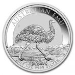 Emu (Australie) 1 oz 2018 (30.000 oplage), Postzegels en Munten, Munten | Oceanië, Zilver, Losse munt, Verzenden