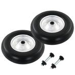vidaXL Kruiwagenwielen met assen 4,00-8 390 mm massief PU 2, Verzenden, Nieuw