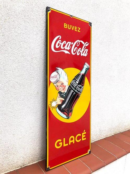Coca-Cola Glacé Sprite Boy Bar Restaurant Shop Advertising, Antiek en Kunst, Antiek | Wandborden en Tegels
