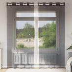 vidaXL Gordijnen voile met doorvoertules 2 st 140x245 cm, Huis en Inrichting, Stoffering | Gordijnen en Lamellen, Verzenden, Nieuw