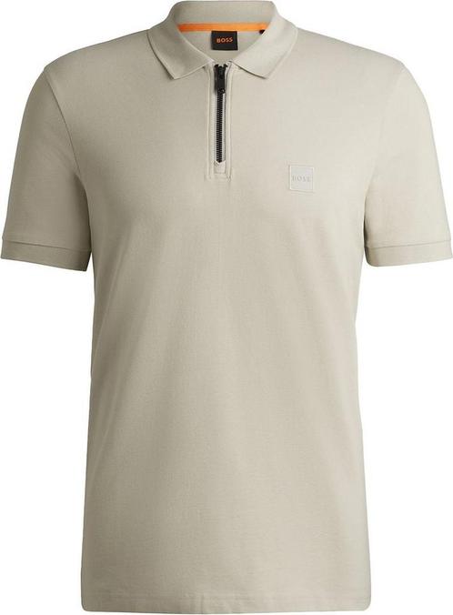 BOSS Passerzip Half Zip Polo Ecru maat 3XL Heren, Kleding | Heren, Polo's, Wit, Nieuw, Overige maten, Verzenden