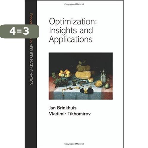Optimization - Insights and Applications 9780691102870, Boeken, Taal | Engels, Gelezen, Verzenden