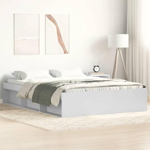 vidaXL Bedframe wit 140x200 cm, Huis en Inrichting, Slaapkamer | Bedden, 140 cm, 200 cm, Wit, Tweepersoons, Nieuw, Hout, Verzenden