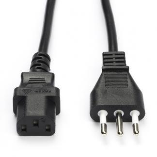 C13 kabel | Nedis | 2 meter (Italië), Computers en Software, Pc- en Netwerkkabels, Nieuw, Verzenden