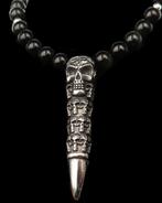 Obsidiën - Phurba Memento Mori - Bescherming, kracht en moed, Antiek en Kunst