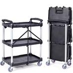 Opvouwbare Gereedschapswagen met Wielen – 3-Laags Rollende O, Huis en Inrichting, Verzenden, Nieuw