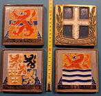 Tegel (4) - Provincie wapens en stadswapen - Tegelfabriek