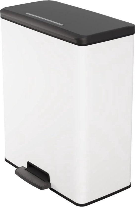 Tweedekans | Curver Decobin 65 liter wit, Huis en Inrichting, Woonaccessoires | Prullenbakken, Zo goed als nieuw, Ophalen of Verzenden