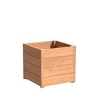 Hardhouten plantenbak Sevilla 60x60x57,4cm - Met bodem, Tuin en Terras, Bloembakken en Plantenbakken, Vierkant, Nieuw, 60 tot 100 cm