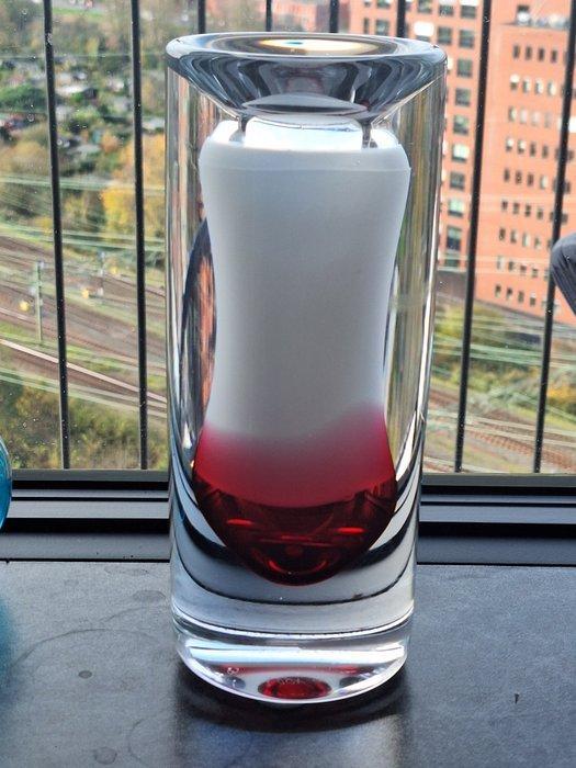 Glasfabriek Leerdam - Vaas - unica 050611 - Glas - Unica, Antiek en Kunst, Antiek | Glas en Kristal