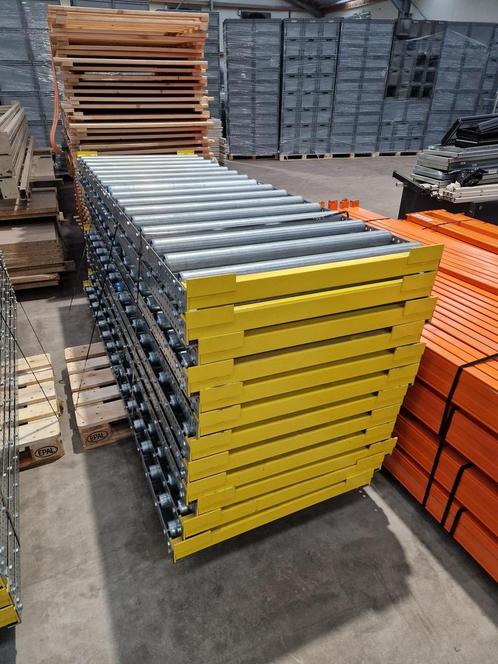 Rolplateau voor pushback palletstelling 2500x855x90,, Zakelijke goederen, Kantoor en Winkelinrichting | Magazijn, Stelling en Opslag