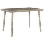 vidaXL Tuin salontafel rechthoekig 60x40x37 cm poly rattan, Verzenden, Nieuw