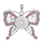 Fako Bijoux® - Kettinghanger Voor Click Buttons - Vlinder, Sieraden, Tassen en Uiterlijk, Kettinghangers, Verzenden, Nieuw