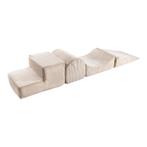 Foam blokken | Corduroy | 4  delig | Beige (speelblokken), Kinderen en Baby's, Ophalen of Verzenden, Nieuw