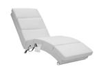 Ligbank Londen Wit met Massage en Verwarmingsfunctie, Huis en Inrichting, Complete inboedels, Verzenden