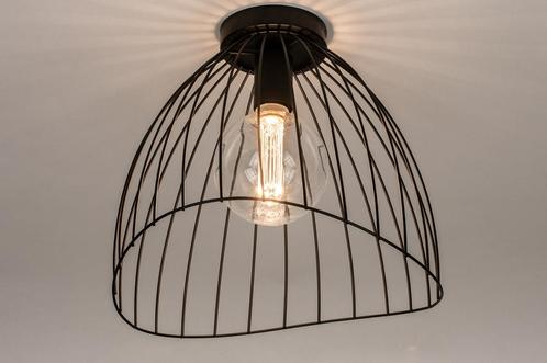 Rietveld Plafondlampen - Zwart - Metaal, Huis en Inrichting, Lampen | Plafondlampen, Verzenden