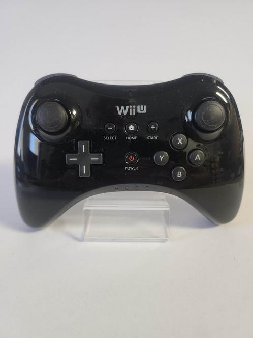 Zwarte Pro Controller Wii U, Spelcomputers en Games, Games | Nintendo Wii U, Ophalen of Verzenden