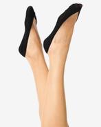 HEMA Damesfooties naadloos - 2 paar zwart, Kleding | Dames, Sokken en Kousen, Verzenden, Nieuw, Zwart
