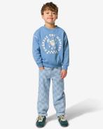 HEMA Kinderjeans straight fit blokken lichtblauw, Verzenden, Nieuw