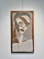 Taftique Jules Vissers Blik - Wandtapijt - 90 cm - 50 cm -, Antiek en Kunst