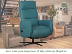 Leren handmatige relaxfauteuil Pride - Toledo Turquoise, Huis en Inrichting, Fauteuils, Nieuw, Ophalen of Verzenden, Modern, 50 tot 75 cm
