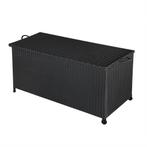 Kussenbox / Opbergbox - Polyrotan - 117x53x60cm - Incl. 2 Wi, Verzenden, Nieuw