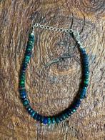 Armband met natuurlijke Ethiopische zwarte facetopaal + 925