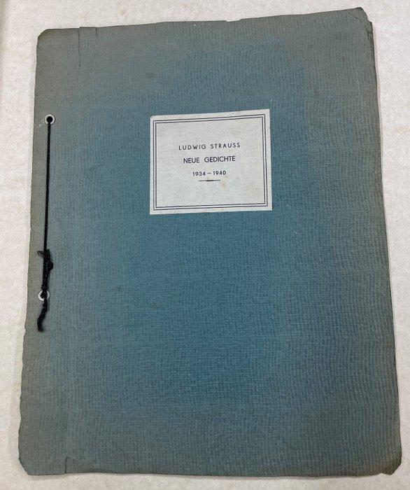 Signed/ German-Jewish Immigrant Literature: Ludwig Strauss -, Antiek en Kunst, Antiek | Boeken en Bijbels