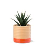 HEMA Bloempot 7.1x7x9.9cm keramiek ribbel perzik, Verzenden