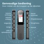 2dekans | Audyn Voice Recorder Digitaal - 400 Uur Audio, Ophalen of Verzenden, Zo goed als nieuw