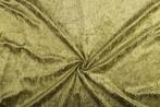Velvet stof licht khaki stof - 10m rol - Polyester stof, Hobby en Vrije tijd, Stoffen en Lappen, 200 cm of meer, Nieuw, Polyester